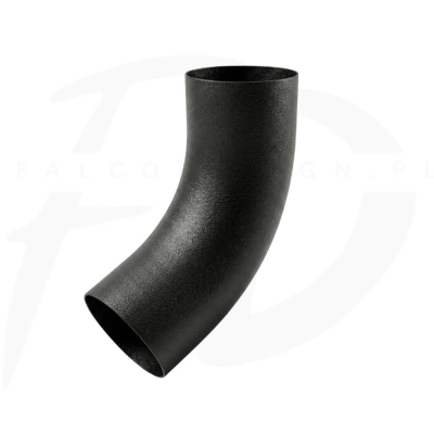 Kolano rury stal Inguri  ⌀ 87 kolor czarny matowy